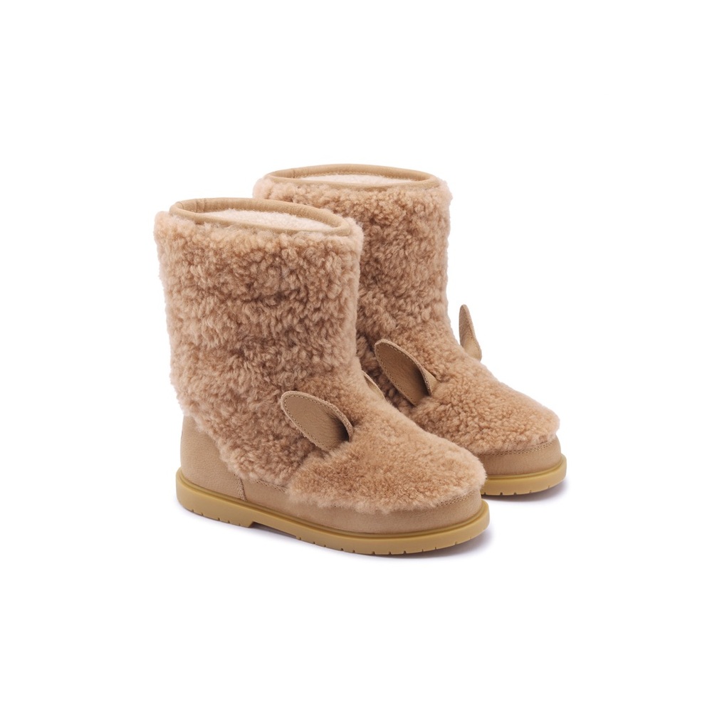 DONSJE Irfi Alpaca Fur-Lined Boots | Beige